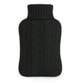 thumbnail image 2 of samply Hot Water Bottle with Knitted Cover, 2L Hot Water Bag,Black, 2 of 5