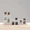 thumbnail image 6 of 3-tier Stackable Mesh Shoe Rack White Mesh Panel, 6 of 6