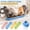 Blue, variant on Extra Long Cat Bowl for Multiple Cats Whisker Friendly Shallow Pet Feeding Dish Durable Anti-Ant Food Trough Plate for Kittens