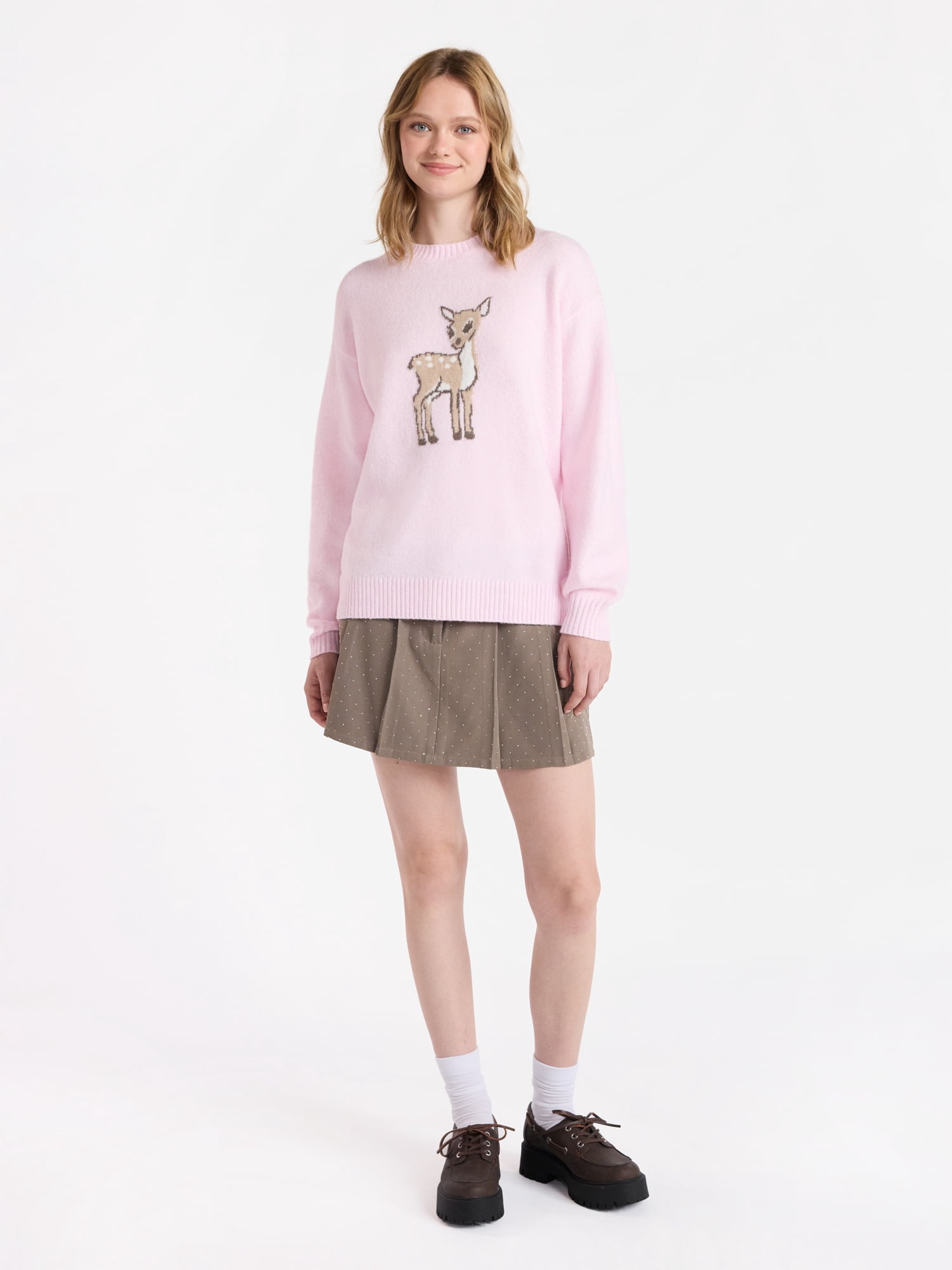 No Boundaries Fashion Icon Sweater, Midweight, Women's