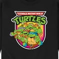 thumbnail image 3 of Teenage Mutant Ninja Turtles - Retro Pizza Graphic - Men's Crew Neck Fleece Pullover, 3 of 5