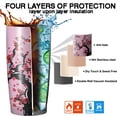 thumbnail image 6 of Sakura Tumbler with Lid and Straw 20 oz Travel Sakura Flower Print Cup Stainless Steel Vacuum Insulated Coffee Mug Sakura Lovers Gifts for Women and Men, 6 of 6