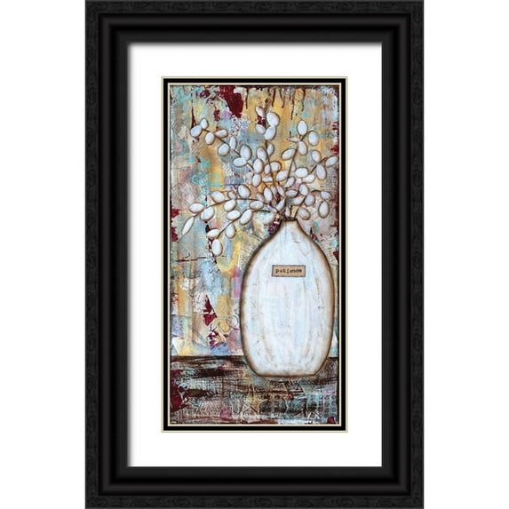 Allemand, Sue 11x18 Black Ornate Wood Framed with Double Matting Museum Art Print Titled - Patience Vase