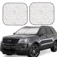 thumbnail image 2 of Uemuo Poodle Dog Printed 2 PCS Car Windshield Sun Shade, Auto Sun Heat and UV Rays Blocker, Foldable Automotive Front Window Sunshade Protector, 2 of 7