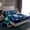 Green Purple Blue, variant on Manfei Female Men Blue Butterfly Twin Sheet Sets 3pcs,Chic Floral Flowers Twin Fitted Sheet Microfiber,Abstract Gradient Breathable Flat Sheet,Microfiber Bedroom Decor