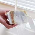 thumbnail image 6 of BQBQERT Dishwashing Sponge 3 Tiered 5pcs/set Cleaning Scrubber Oil Remover for Home, 6 of 7