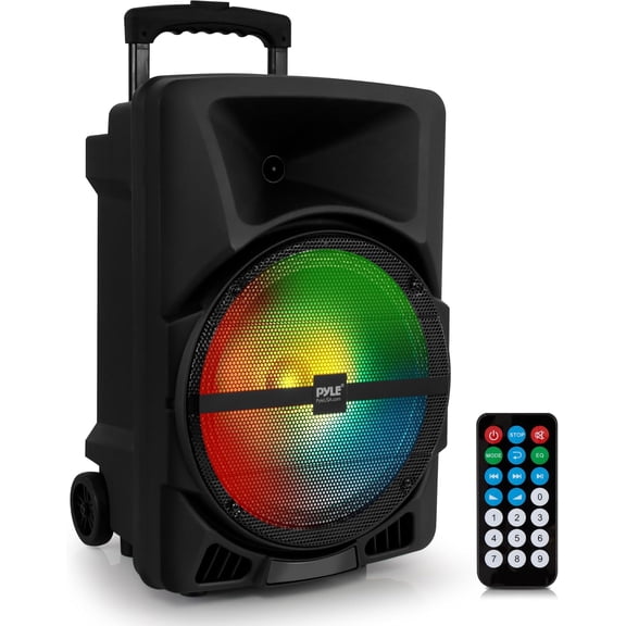 Pyle Wireless Portable PA Speaker System - 800W Powered Bluetooth Indoor & Outdoor DJ Stereo Loudspeaker
