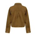 thumbnail image 6 of Women's Oversized Distressed Denim Jacket Casual Wash, 6 of 9