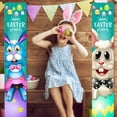 thumbnail image 4 of Easter Couplet-Welcome Happy Easter Banner Door Hanger Decorative, Easter Door Banner for Front Door,Easter Porch Sign Decoration, 4 of 8