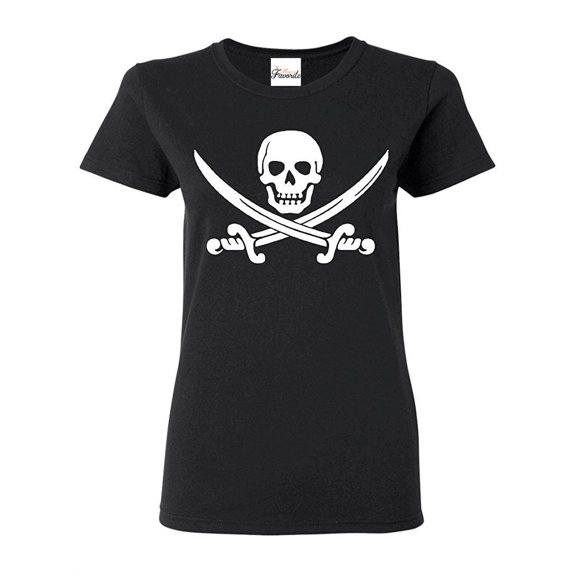 Women's T-Shirt Short Sleeve - Pirate Flag