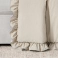 thumbnail image 4 of Lush Decor Reyna Solid Polyester Ruffle Throw, 60x50, Light Gray, Single, 4 of 11