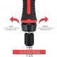 thumbnail image 4 of Juego de herramientas Amazon Basics: llave de trinquete magnética de 73 piezas, 4 of 7