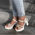 thumbnail image 2 of TIEVOSA Spring and Summer High HeeLED Women Sandals Thick SoLED Platform Thick HeeLED Casual Shoes, 2 of 7