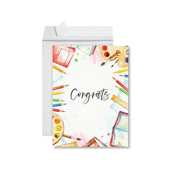 Koyal Wholesale Funny Congratulations Jumbo Card With Envelope, Congrats, Graduation Greeting Card for College Student