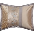 thumbnail image 4 of Nanshing Riley 7 Piece Glam Floral Comforter Set, Sand, California King, 4 of 6