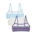 thumbnail image 2 of Fruit of the Loom Girls Spaghetti Strap Sports Bra, 3-Pack Sizes 28-40, 2 of 5