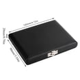 thumbnail image 3 of Clarinet Reed Storage Case, PU Leather Cover Black Saxophone Clarinet Reed Container Box Case with Slots for 6pcs Reeds, 3 of 7