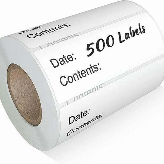 500 Pieces Removable Food Freezer Labels, 1 x 3 Inch Food Storage Freezer Sticker Removable Refrigerator Freezer Labels