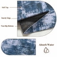 thumbnail image 6 of Navy Blue Ombre Round Area Rug 5Ft Washable Circle Rugs for Living Room Bedroom, Gradient Abstract Art Vintage Non-Slip Carpet Floor Mats Indoor Outdoor Carpet Runner Aesthetic Home Decor, 6 of 8