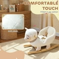 thumbnail image 5 of Qaba Baby Rocking Horse, Sheep Rocking Horse for Toddlers, Plush Stuffed Ride-on Animal Rocker with Lullaby Song, 5 of 10
