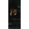 thumbnail image 2 of Czesław Pełczyński 10x18 Gold Ornate Wood Frame and Double Matted Museum Art Print Titled - Portrait of a Man in a Hat (1902), 2 of 4