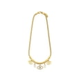 thumbnail image 1 of MOON & SELF Collar Tríada Selene Ojo Turco Gargantilla Baño Oro 18k Elegante, 1 of 5