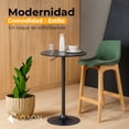 thumbnail image 3 of Silla Alta para Barra de Bar Estilo Nordico con Reposapies Set de 2 Pz., 3 of 9
