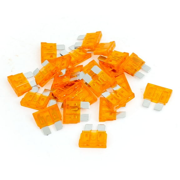Unique Bargains  25 Pcs 40A Car Truck Motorcycle Automotive Fast Acting  Fuse Orange