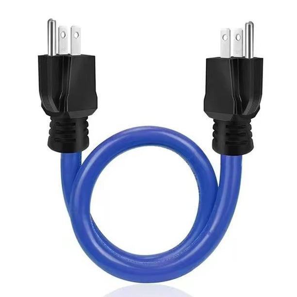 Cable de Extensión Largo Al Aire Libre: Cable de Conversión de Potencia Rv Amarillo Estándar Americano de Enchufe de Tres Núcleos, Cobre Pesado, Pvc Retardante de Llama, Cable de Extensión de Potencia