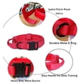 thumbnail image 4 of Collar táctico para perros Xqpetlihai, militar, ajustable, de nailon, rojo, 4 of 7