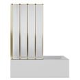 thumbnail image 5 of 56-in. x 33-in. Accordion-Style Bathtub Shower Door in Matte Black & Brushed Gold, 5 of 13