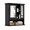 Black, variant on Smuxee Bathroom Cabinet over The Toilet Storage,Medicine Cabinet with Mirror Door,Black