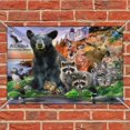 thumbnail image 2 of Acadia National Park Maine ME Animals Bear Racoon Deer Moose Home Business Office Sign, 2 of 4