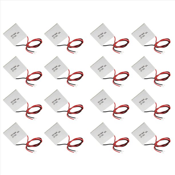 16 Piezas 40X40Mm Generador de Energía Termoeléctrica SP1848-27145 Peltier TEG Módulo