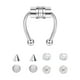 thumbnail image 2 of Aros Falsos de Nariz No Perforantes Sunnimix para Mujeres Acero Inoxidable Plata brillante, 2 of 7