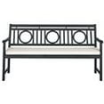 thumbnail image 3 of Safavieh Montclair Indoor/Outdoor Modern Acacia Bench with Cushion, 3 of 7