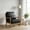 Black, variant on Classic Wooden Lounge Chair with Comfortable Fabric Upholstery
