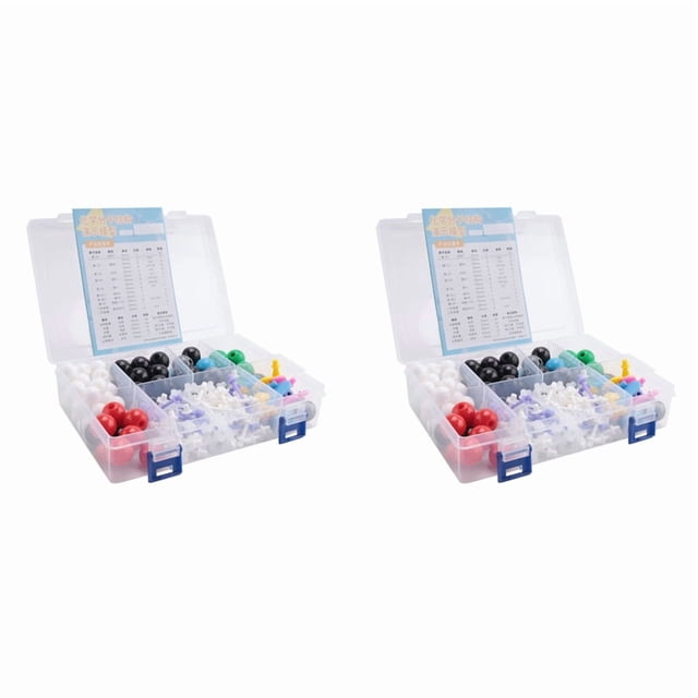 2X Molecular Model Kit, Organic Molecular Chemistry Set, Atom Element Model Kit for Lessons , Structures Building Kit,2x Molecular Model Kit,Photo Color