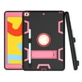 thumbnail image 2 of Allytech Shockproof Case for Apple iPad 10.2" 8th/7th Generation, iPad 10.2" Case, Heavy Duty Protection Shock-Absorption Bumper Anti-scratch Case Cover for Apple iPad 10.2" 2020/2019,Black/Rose, 2 of 6