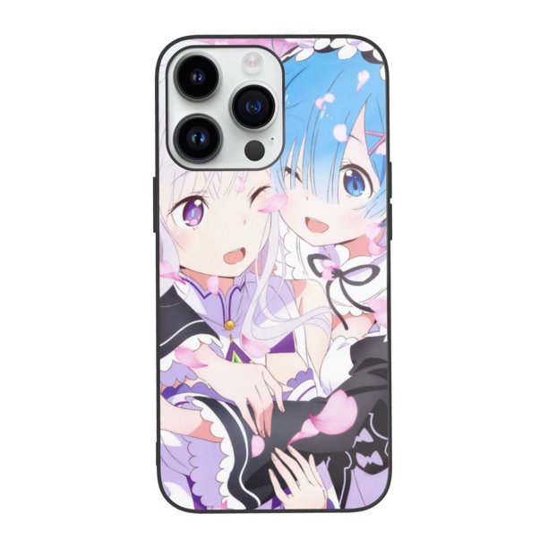 Re：Zero Rem And Emilia Phone Case for iPhone 14 Plus Pro Max / iPhone 13 Mini Pro Max