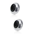 thumbnail image 5 of Hyasfey 1 Pair Ear Studs Non-Piercing Magnetic Stainless Steel Round Colored Rhinestone Embedded Men Women Earrings Fashion Jewelry, 5 of 8