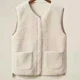 thumbnail image 3 of Chaqueta sin mangas a la moda, chaleco de pelo de cordero, abrigos gruesos y cálidos térmicos para mujer, abrigos para mujer, prendas de vestir exteriores para Otoño e Invierno, 3 of 4