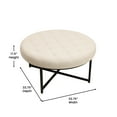thumbnail image 5 of Flash Furniture Ashton Linen Tufted Ottoman Beige/Black Frame (WXTY104BGELNBLK), 5 of 13