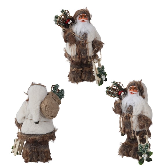 PUYA Christmas Santa Claus Doll Gift Toy Home Table Decoration Collectible Figurines For Xmas Holiday