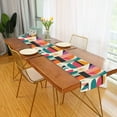 thumbnail image 2 of Yayeee Table Runner 70 inches Long Home Kitchen Dinning Party Decoration, Beige Abstract, 2 of 7