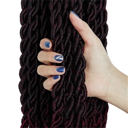 KOLCY Girls Wig Cool African Pigtail Dirty Braid Hair ...