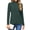 Dark Green, variant on Womens Mock Turtleneck Long Sleeve Shirts Tunic Tops Women Plain Thermal T-Shirts
