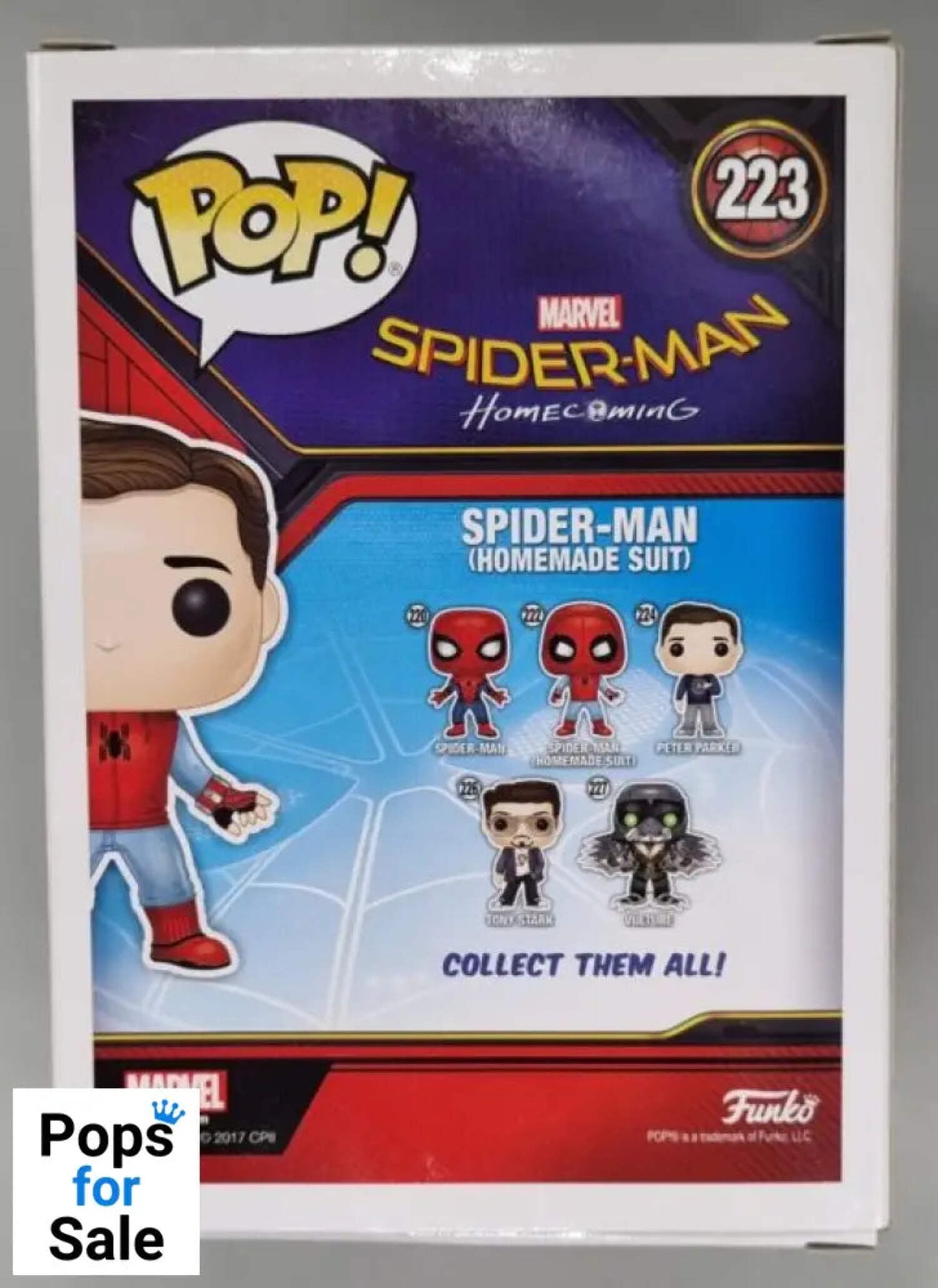Funko POP Marvel Spider Man Spider Man Homemade Suit Unmasked Walmart Exclusive Walmart