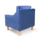 thumbnail image 4 of Sillón Menken SofaMatch, Tela de Terciopelo, Patas Natural azul Unitalla, 4 of 5