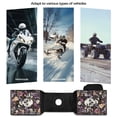 thumbnail image 5 of Uorisanigo ATV Tank Bag Floral Skull Motorcycle Dual Pocket with Bottle Holder Universal ATV Fender Bag Wear-Resistant Front Accessories Storage Pack Luggage for Motorcycles, 5 of 7